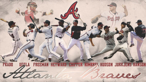 Wallpaper Braves, Desktop, Atlanta, Players