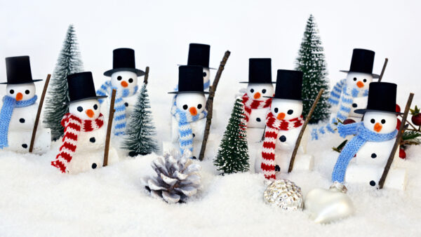Wallpaper Figurine, Snowman, Toys, Christmas, Desktop, Snow