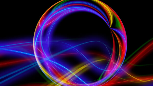 Wallpaper Abstraction, Lines, Abstract, Circle, Colorful, Wavy