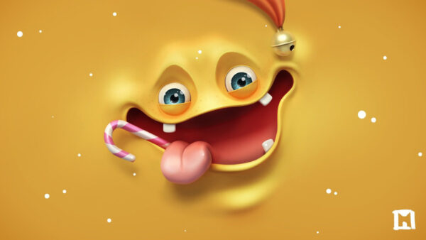Wallpaper Expression, Funny, Yellow, Tongue, Eyes, Images, Face, Blue, Candy, Out