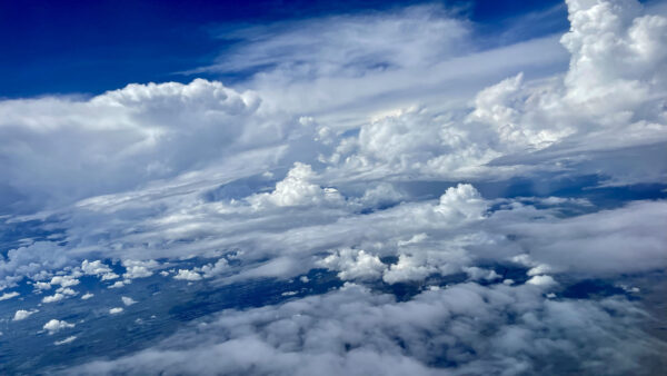 Wallpaper Beautiful, Blue, Sky, Clouds, Nature, View, White