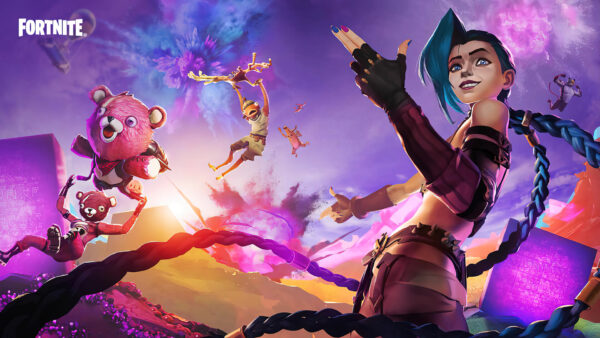 Wallpaper Fortnite, Jinx