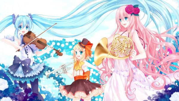 Wallpaper Girls, Bands, With, Beautiful, Anime, Kawaii