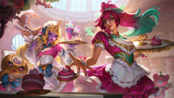 Wallpaper Legends, Maid, Sivir, Soraka, League