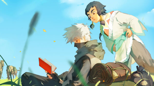 Wallpaper Kakashi, Hatake, Naruto, Background, Sky, Blue