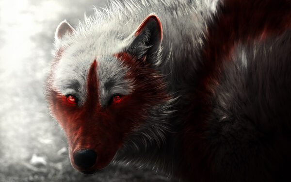 Wallpaper Scary, Wolf