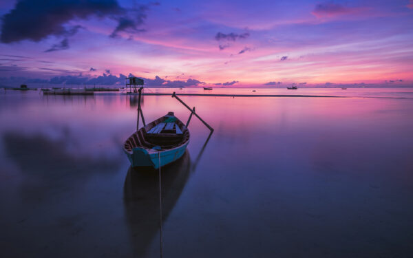 Wallpaper Purple, Sunrise