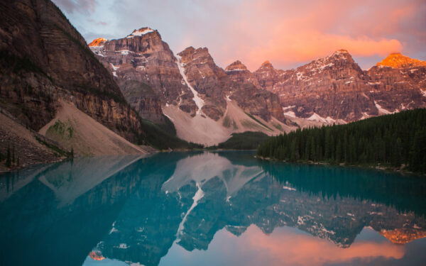 Wallpaper Lake, Moraine, Sunrise