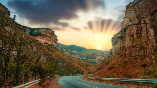 Wallpaper Pc, Rocks, Images, Wallpaper, Road, Background, Landscape, Sunrise, 4k, Free, Desktop, Sun, Cool, Download, Nature