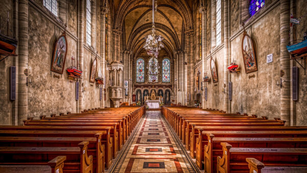 Wallpaper Pew, Glass, Travel, Stained, Desktop, Church