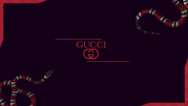 Wallpaper Red, Snake, With, Word, Desktop, And, Logo, Black, Gucci