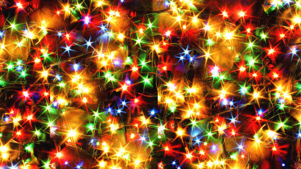 Wallpaper Decoration, Lights, Christmas, Colorful, Desktop