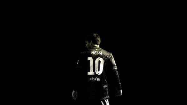 Wallpaper Desktop, Black, Lionel, Messi, Backside, Background
