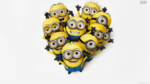 Wallpaper Background, White, Minions