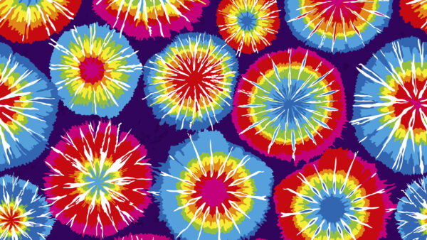 Wallpaper Rounds, Red, Pink, TIE, Dye, And, Yellow, Desktop, Blue