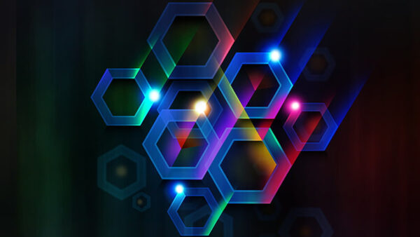 Wallpaper Shades, Digital, Hexagon, Art, Shape, Abstract, Colorful, Geometric