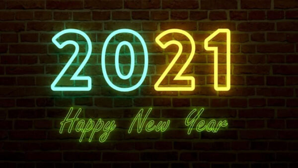 Wallpaper Lights, Desktop, Yellow, And, Green, Blue, Year, 2021, Happy, New