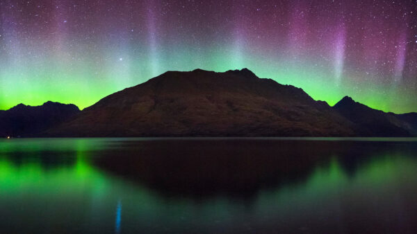 Wallpaper Zealand, Lights, Cecil, Peak, Southern, New