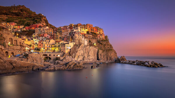 Wallpaper Manarola, Desktop, Images, Blue, Pc, Wallpaper, Landscape, Sky, Free, Nature, Background, Download, Cool, 1920×1080