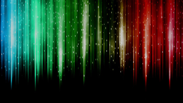 Wallpaper Abstract, Star, Blue, Red, Green, Falling, Desktop
