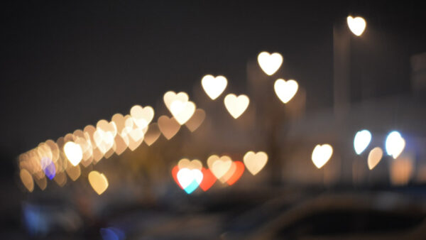 Wallpaper Shape, Lights, Heart, Colorful, Background, Bokeh