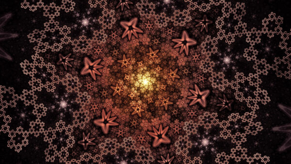 Wallpaper Abstract, Fractal, Desktop, Design, Glow, Brown, Pattern, Mobile