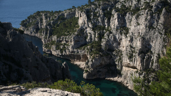 Wallpaper River, Between, Trees, Mountains, Mobile, Green, Desktop, Nature, Rocks