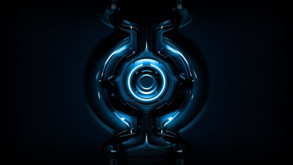 Wallpaper Background, Rainmeter, Blue, Dark, Desktop