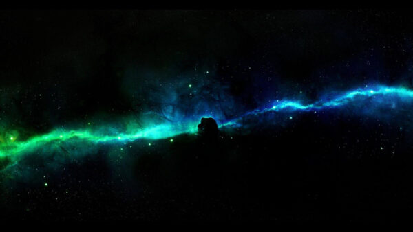 Wallpaper Galaxy, Blue, Green, Nebula, Stars, Space, Desktop, Horsehead