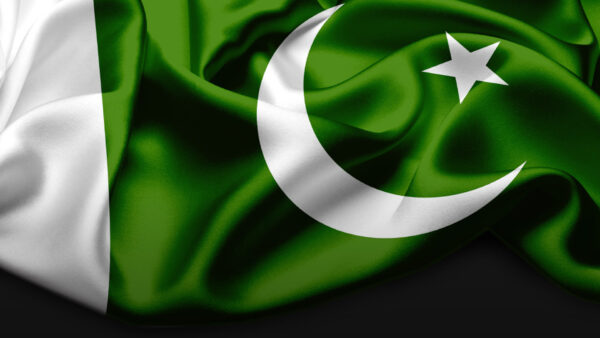 Wallpaper Green, Star, Satin, White, Pakistan, Flag