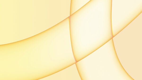 Wallpaper Yellow, Lines, Light, Abstract, Apple, Abstraction, Inc.