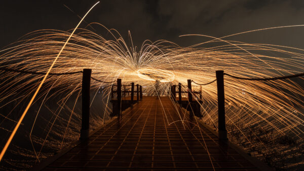 Wallpaper Bridge, Light, Photography, Dock, Sky, Dark