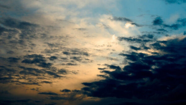 Wallpaper Cloudy, Sky, Black
