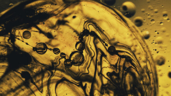 Wallpaper Abstraction, OLiquid, Yellow, Bubbles, Abstract, Stains