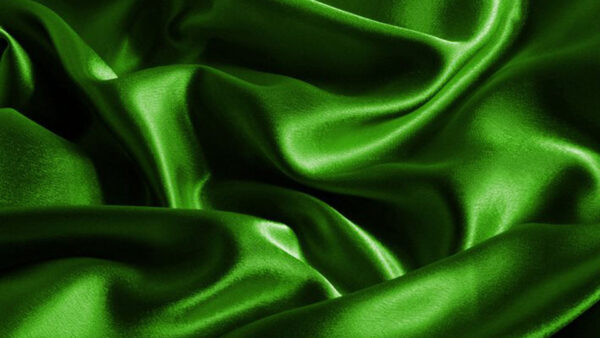 Wallpaper Background, Silk, Dark, Satin, Wavy, Texture, Green
