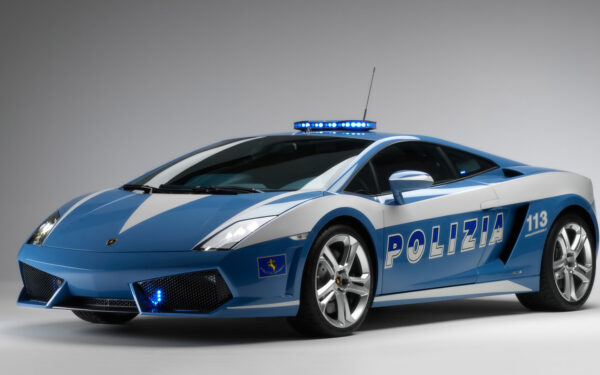 Wallpaper LP560, Lamborghini, Police, 2009, Gallardo