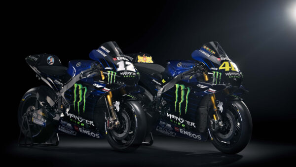 Wallpaper YZR-M1, Yamaha, MotoGP, 2019, Monster