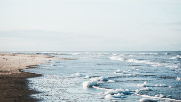 Wallpaper Desktop, Under, Waves, Sea, Beach, Nature, Mobile, Sky