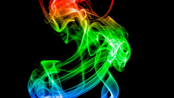 Wallpaper Smoke, Black, Abstract, Backlight, Background, Colorful