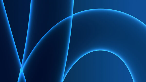 Wallpaper Lines, Apple, Blue, Abstraction, Abstract, Inc.