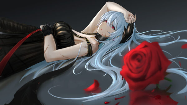 Wallpaper Desktop, And, Red, Frontline, Rose, Games, Hair, Gray, Thunder, Girls