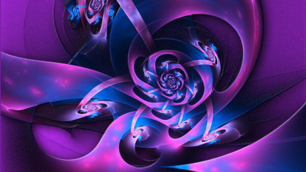 Wallpaper And, Fractal, Purple, Art, Desktop, Abstract, Flowers, Pink