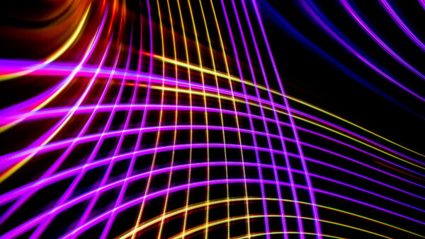 Wallpaper Abstraction, Mobile, Desktop, Colorful, Lines, Neon, Mesh, Abstract, Lights
