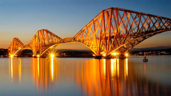 Wallpaper Travel, Nighttime, Firth, During, Bridge, Forth