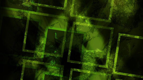 Wallpaper Green, Abstraction, Squares, Abstract, Shapes