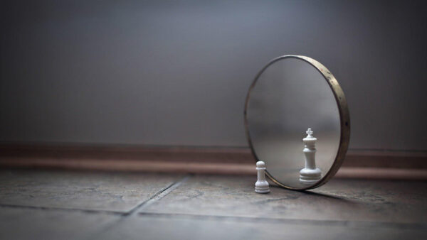 Wallpaper Mirror, Queen, Chess, Reflection