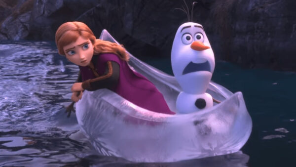 Wallpaper Olaf, Frozen, Anna, Water