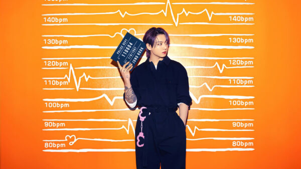 Wallpaper Orange, Background, Jungkook, Dress, Wearing, Black, Standing