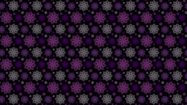 Wallpaper White, Pink, Snowflake, Purple, Desktop