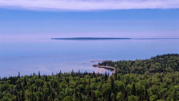 Wallpaper Desktop, Clouds, Sky, Beautiful, Trees, Coast, Blue, White, Under, Ocean, View, Rocks, Nature, Mobile, Green, Forest
